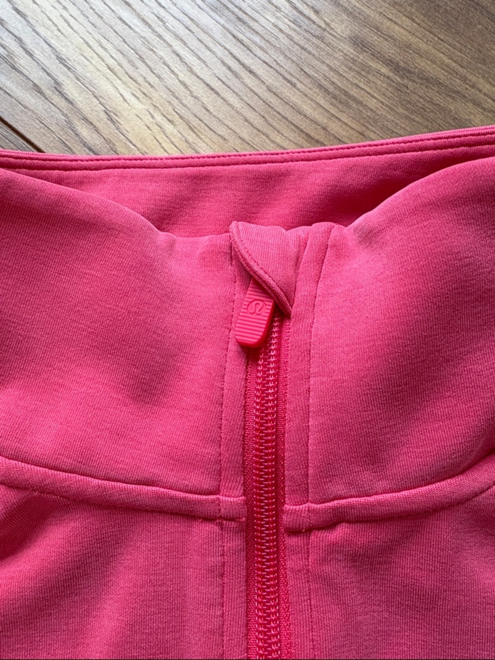 Lululemon Women’s Brushed Softstreme  Half Zip Glaze Pink Size 10 - Picture 2 of 7
